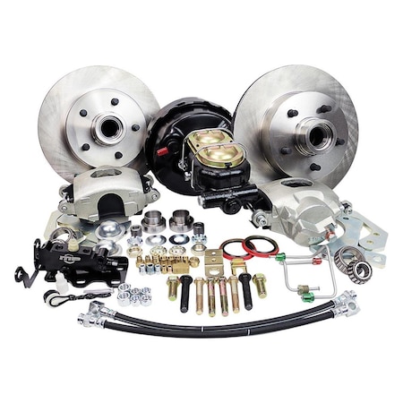 Master Power Brakes Master Power Brakes DB1709P 5.5 in. Bolt Circle Legend Series Front Disc Brake Kit for 1965-1968 Pointiac Catalina; Bonneville & Pontiac Grand Prix DB1709P